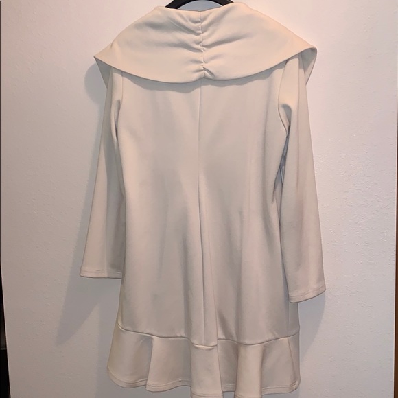 Cream colored Hey asymmetrical blazer - Picture 3 of 3